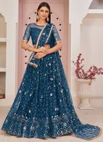 Butterfly Net Morpeach Party Wear Embroidery Work Lehenga Choli